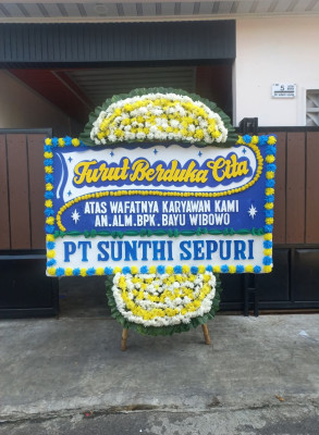 Papan Bunga Duka di Bojongloa Kidul